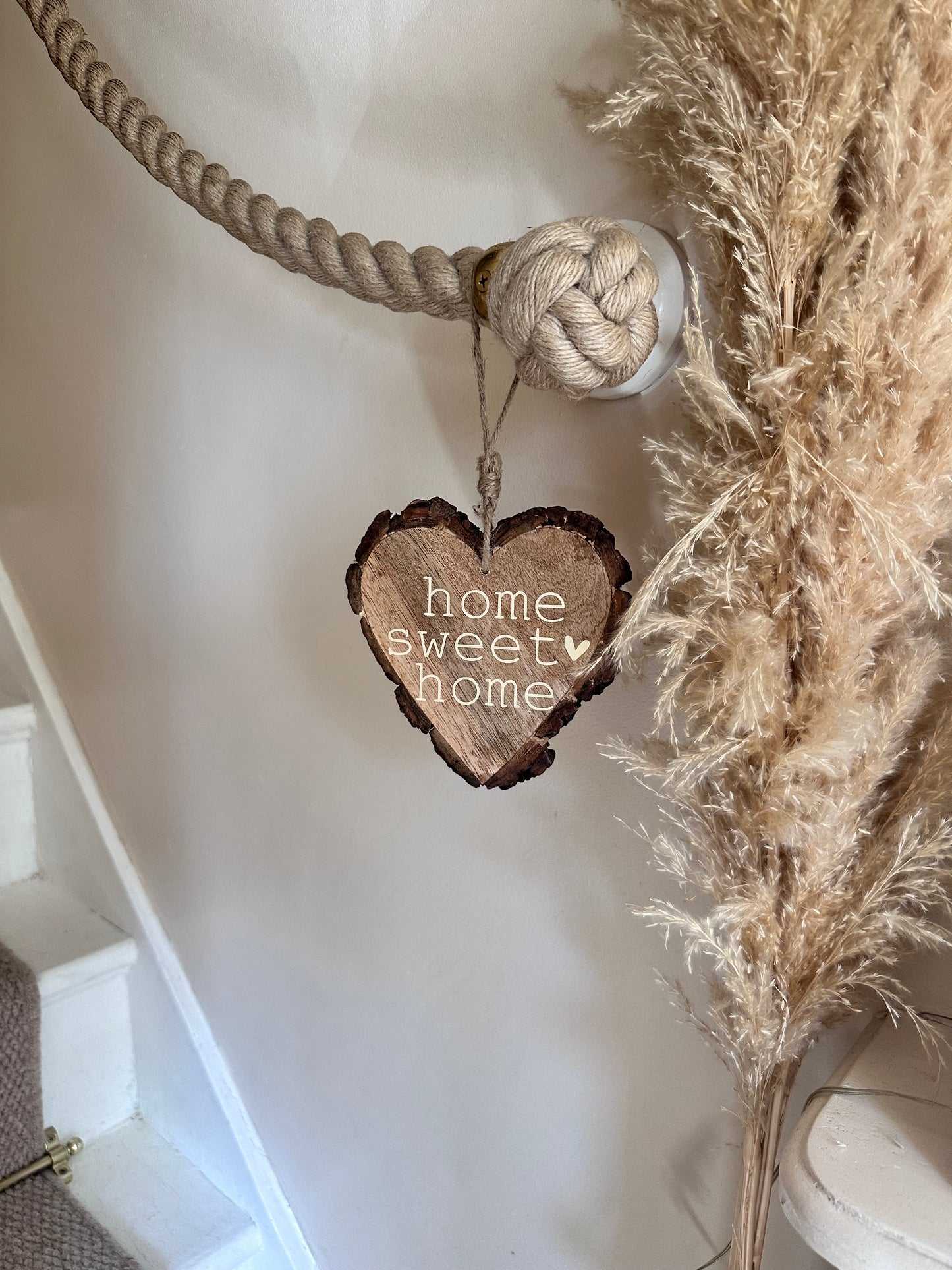 Wooden Hanging Heart